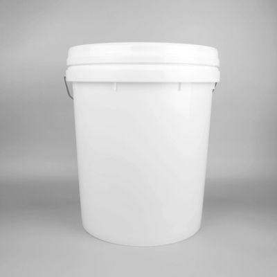Cubo plástico vacío redondo blanco de la pintura de 20 litros para la pintura